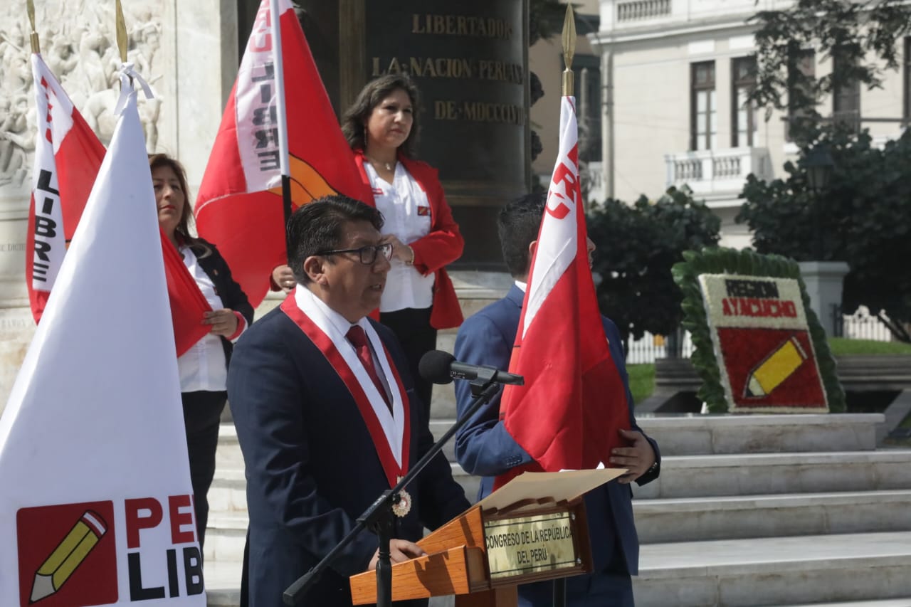 Congresistas De Perú Libre Participaron En Ceremonia De Aniversario De ...