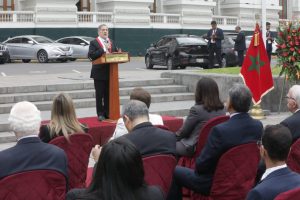 Congresista Ernesto Bustamante preside la ceremonia «Acto protocolar en conmemoración del “Día del Reino de Marruecos», con la participación del embajador del Reino de Marruecos, Señor Amin Chaoudri y congresistas de distintas bancadas. (Congreso de la República/CCox)