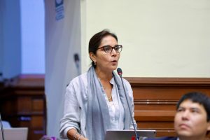 Congresista Patricia Juárez interviene en la sesión del Pleno. (Congreso de la República/JReátegui)
