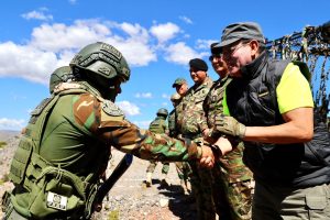 Como parte de sus actividades de la Semana de Representación, el presidente del Congreso, Alejandro Soto, visita la unidad de operaciones especiales de la PNP en el departamento de Cusco. (Congreso de la República/EArias)