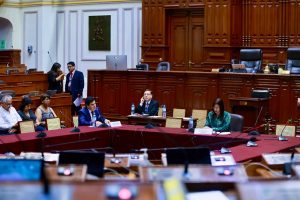 Congresista Ana Zegarra preside la sesión de la Comisión de Descentralización, Regionalización, Gobiernos Locales y Modernización de Gestión del Estado en el Hemiciclo de Sesiones. (Congreso de la República/JReátegui)
