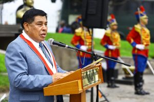 Congresista Pasión Dávila participa en la ceremonia de conmemoración por el aniversario de la Gloriosa Batalla de Junín y el Centenario de la Construcción del Monumento en Homenaje a los “Vencedores de Junín”. (Foto: Congreso de la República/ VVásquez)