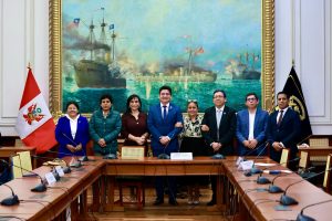 Congresista Juan Carlos Mori es elegido presidente de la Comisión de Transportes y Comunicaciones para el Periodo Anual de Sesiones 2025-2026. Complementan la mesa directiva los congresistas Lady Camones y Karol Paredes, como vicepresidente y secretario, respectivamente. (Congreso de la República/JReátegui) 