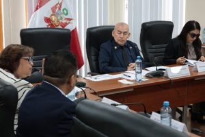 La Comisión de Inclusión Social y Personas con Discapacidad, presidida por el congresista José Arriola, recibe a la ministra de Inclusión Social y Personas con Discapacidad, Fanny Montellanos, para que informe respecto a los lineamientos de su política para reducir inequidades y brechas sociales que afectan a poblaciones vulnerables sin acceso a programas sociales, entre otros temas. (Congreso de la República/CCox)