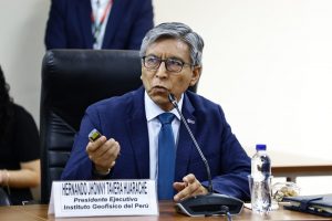 presentó Hernando Tavera Huarache, jefe del Instituto Geofísico del Perú- IGP